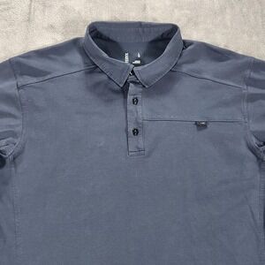 Arc'teryx Polo Shirt Mens Large Navy Captive SS Performance Stretch‎ Quick Dry